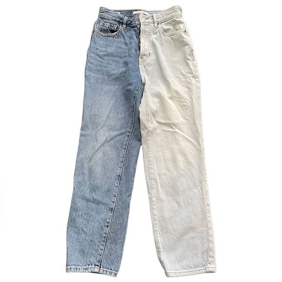 PacSun high rise straight leg duo color jeans - Picture 1 of 5